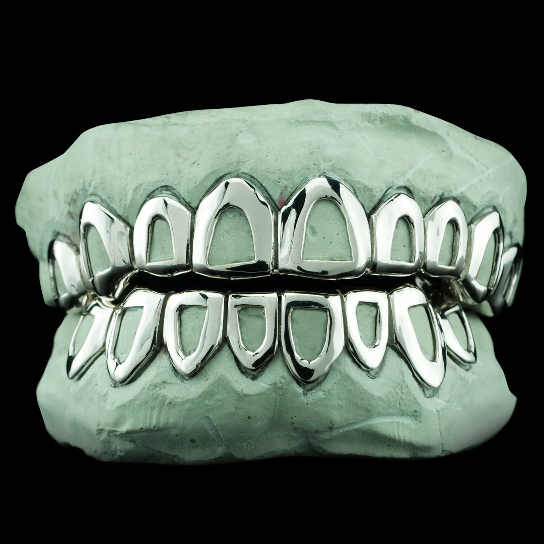 Solid 925 Silver Openface Grillz