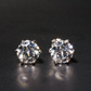 925 Sterling Silver 2CT VVS D Stud Earring