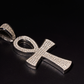 925 Sterling Silver Big Anhk Cross Pendant