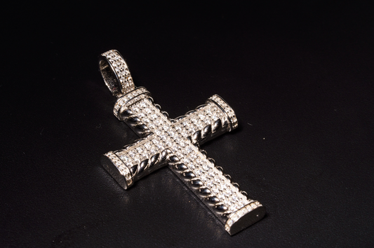 925 Sterling Silver Big Cross Pendant