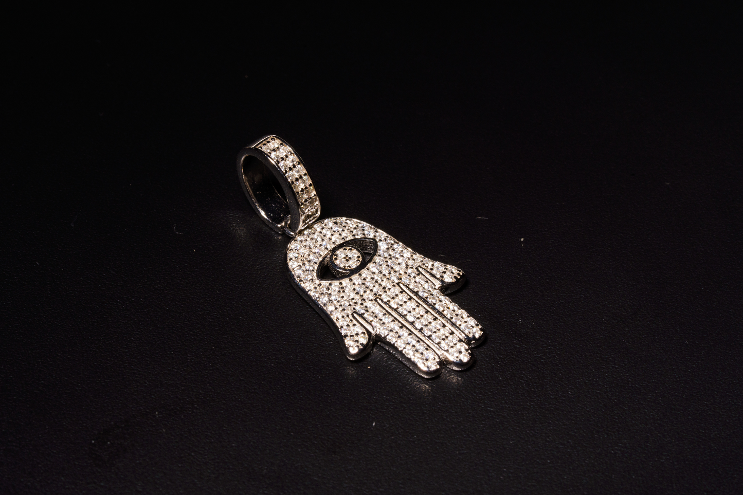 925 Sterling Silver Mini Hamsa Pendant