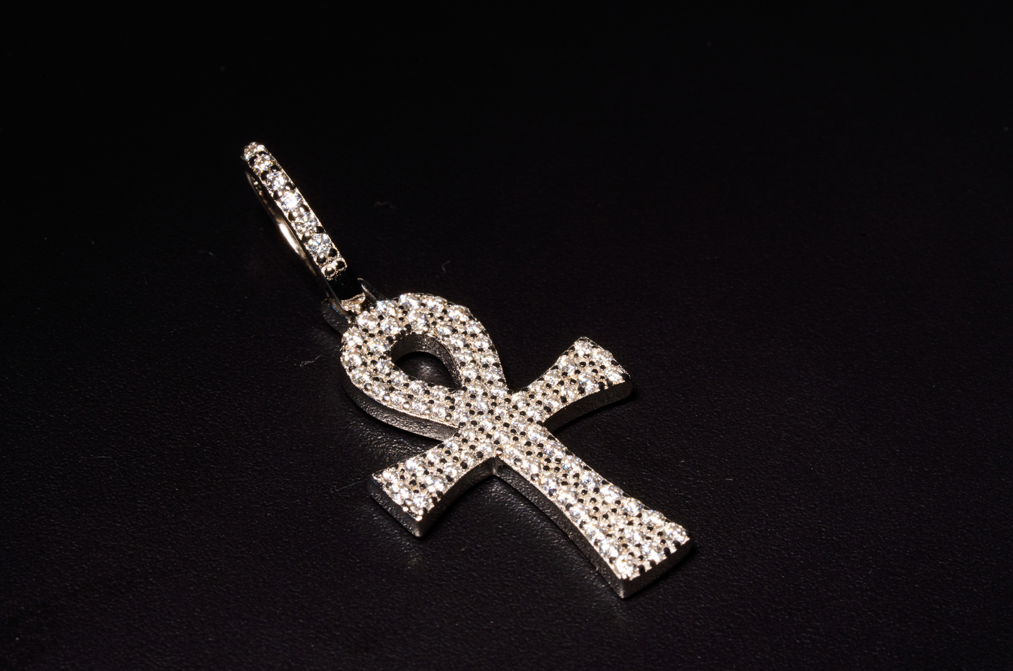 925 Sterling Silver Medium Anhk Cross Pendant