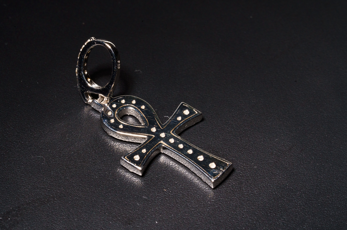 925 Sterling Silver Medium Anhk Cross Pendant