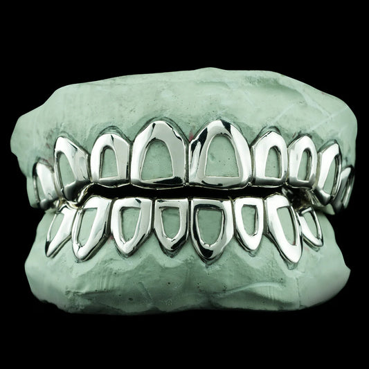 Solid 925 Silver Openface Grillz