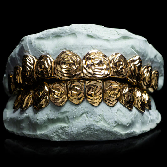 Solid Gold Rosecut Grillz