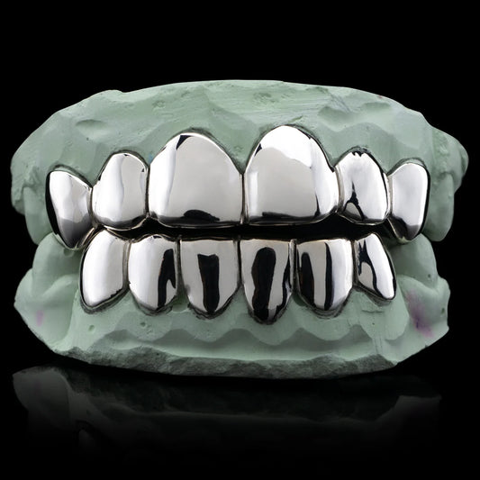 Solid 925 Silver Custom Grillz